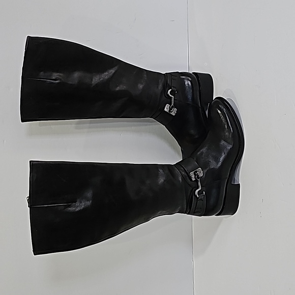 Via Spiga Kali Women's Tall Black  leather riding boots, Size 5.5 low heel - Picture 9 of 13